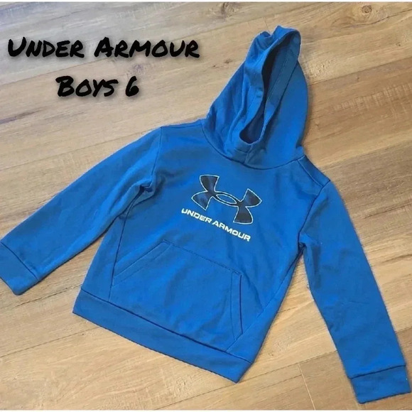 Under Armour Kids Blue Hoodie - Picture 1 of 5
